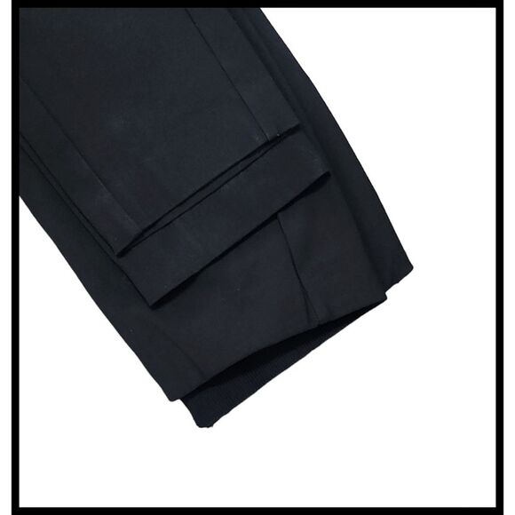 Rag & Bone Simone High Rise Slim Stretch Crop Pants Plain Front Rear Zip Black 6 - Picture 8 of 14